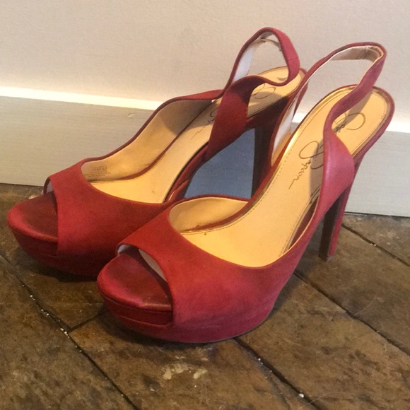 6” Jessica Simpson open toe platform heels - Picture 4 of 4